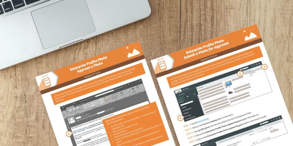 Enterprise Profile Photo Job Aids