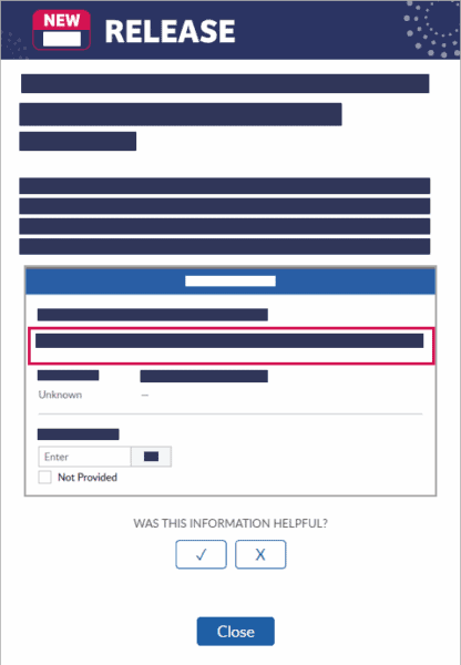 In-App New Release Guide Example